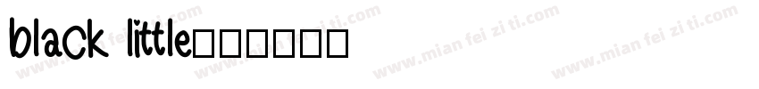 black little字体转换
